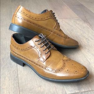 Wingtip brown dress shoes ASOS